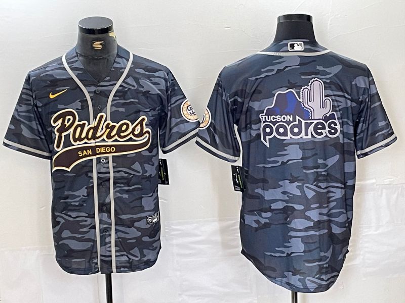 Men San Diego Padres Blank Camo Jointly 2024 Nike MLB Jersey style 8